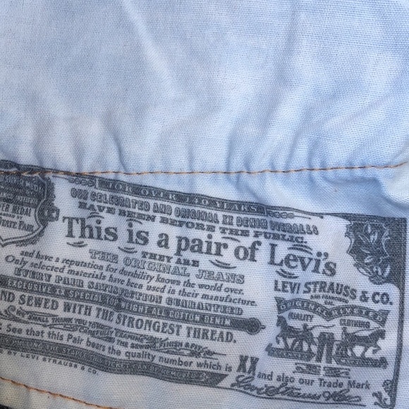 Worn once! - LEVI’S 501 Button Fly 100% Cotton Denim Shorts - Picture 5 of 6